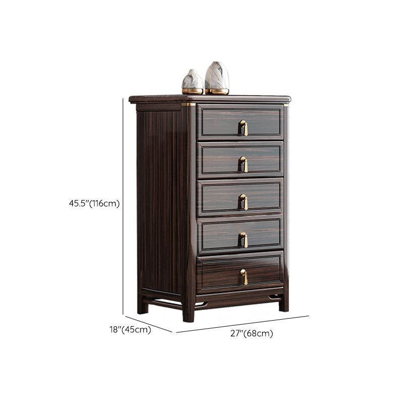 Glam Solid Wood Storage Chest Home Chest in Brown with Drawers Clearhalo 'Bedroom Furniture' 'Dressers & Chests' 'dressers_chests' 'furn' 'furn_dressers_chests' 'Furniture' 1200x1200_c1c329a3-22d7-4754-a6eb-7c2303f5ed60