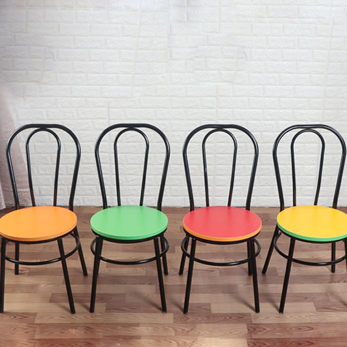 Contemporary Metal Dining Room Chairs Open Back Dining Armless Chair for Home Use Clearhalo ' kitchen&dining_furn' 'Dining Chairs' 'Dining Tables & Seating' 'dining_chair' 'furn' 'furn_dining_chair' 'Furniture' 'furniture_dining_chair' 'Kitchen & Dining Furniture' 'kitchen' 1200x1200_c1c33ba8-5f0b-47f1-9a3e-fb470030c71d