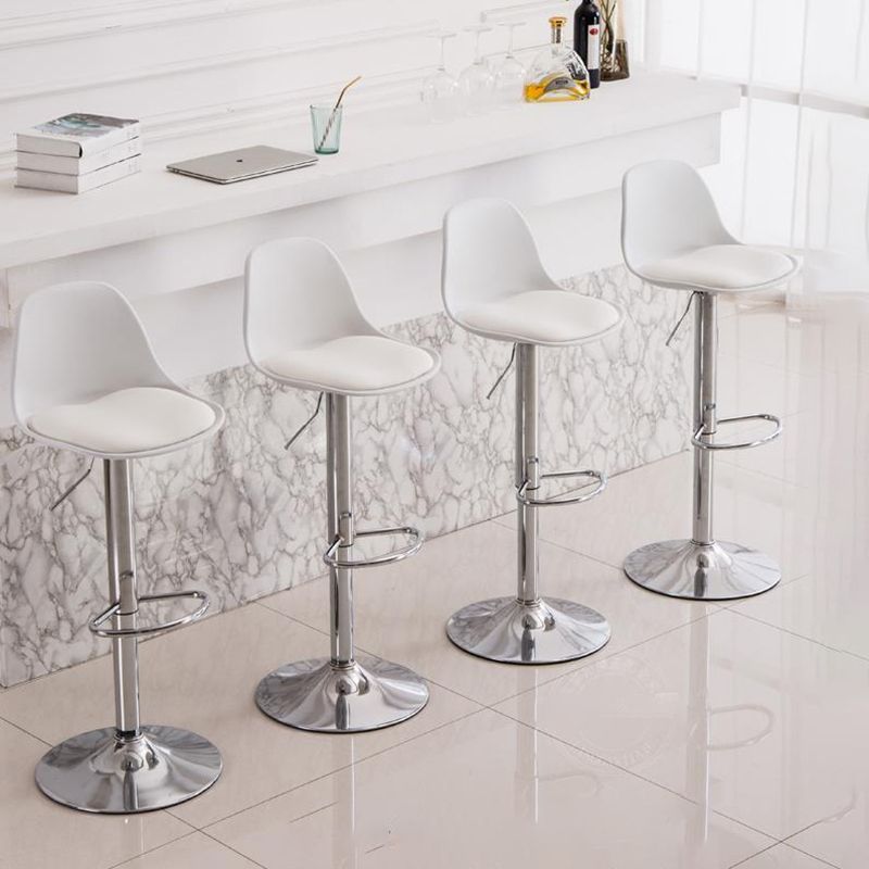 Modern Style Single Bar-stool with Adjustable Height Bucket Seat for Counter Kitchen Clearhalo 'Bar Furniture' 'Bar Stools' 'bar_stools' 'furn' 'furn_bar_stools' 'furniture_bar_stools' 'Kitchen & Dining Furniture' 'kitchen&dining_furn' 'kitchen' 'kitchen_furn' Furniture' 1200x1200_c1c4f762-6d5c-45b7-9aa4-25e20e6498b6