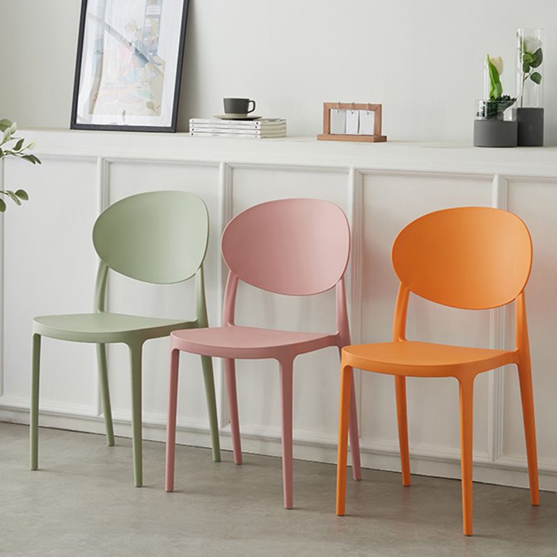Scandinavian Restaurant Open Back Side Chair Plastic Matte Finish Dining Chair Clearhalo ' kitchen&dining_furn' 'Dining Chairs' 'Dining Tables & Seating' 'dining_chair' 'furn' 'furn_dining_chair' 'Furniture' 'furniture_dining_chair' 'Kitchen & Dining Furniture' 'kitchen' 1200x1200_c1c5ec91-262e-417c-8758-3c9bd12d44ce