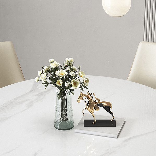 Nordic Sintered Stone Dining Room Set with Round Leg Dining Furniture for Home Use Clearhalo 'Dining Room Sets' 'Dining Tables & Seating' 'dining_room_set' 'furn' 'furn_dining_room_set' 'Furniture' 'furniture_dining_room_set' 'Kitchen & Dining Furniture' 'kitchen&dining_furn' 'kitchen' 1200x1200_c1c69a25-ee47-4dd9-ac5a-94ec6cf5c5f9