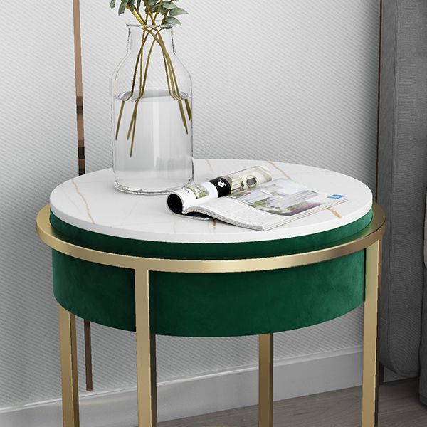 Accento di pietra comodino comodino contemporaneo mobile per camera da letto