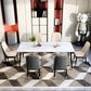 Sintered Stone Dining Table Traditional Luxury White Table with 4 Legs Clearhalo 'Dining Tables & Seating' 'Dining Tables' 'dining_table' 'furn' 'furn_dining_table' 'Furniture' 'furniture_dining_table' 'Kitchen & Dining Furniture' 'kitchen' 'kitchen_dining_table' 1200x1200_c1ccd37f-16b8-46d8-b69f-0e517085e3e5