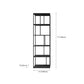 Industrial Style Metal Etagere Bookcase with Rectangular Shelves Bookcase Clearhalo 'Bookcases' 'furn' 'furn_bookcases' 'Furniture' 'furniture_bookcases' 'kitchen' 'kitchen_bookcases' 'Living Room Furniture' 'Office Furniture' 1200x1200_c1ccfa30-845d-4c8d-95bb-2af2dbe078ef