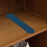 Estante marrón marrón