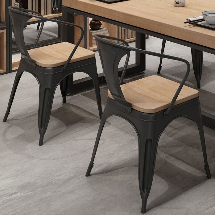 Industrial Style Solid Wood Dining Set with Traditional Height Table and Trestle Base Clearhalo 'Dining Room Sets' 'Dining Tables & Seating' 'dining_room_set' 'furn' 'furn_dining_room_set' 'Furniture' 'furniture_dining_room_set' 'Kitchen & Dining Furniture' 'kitchen&dining_furn' 'kitchen' 1200x1200_c1cd9de8-a46d-4cfc-a9d3-3391fce7b934