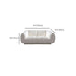 Divano di lana minimalista con chaise in bianco divano in tessuto da 29,1 "H