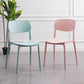 Dining Room Indoor Plastic Side Chair Stacking Open Back Chair