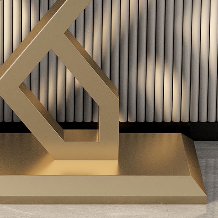 Stone Top Accent Table with Pedestal Base Console Table 31.5"