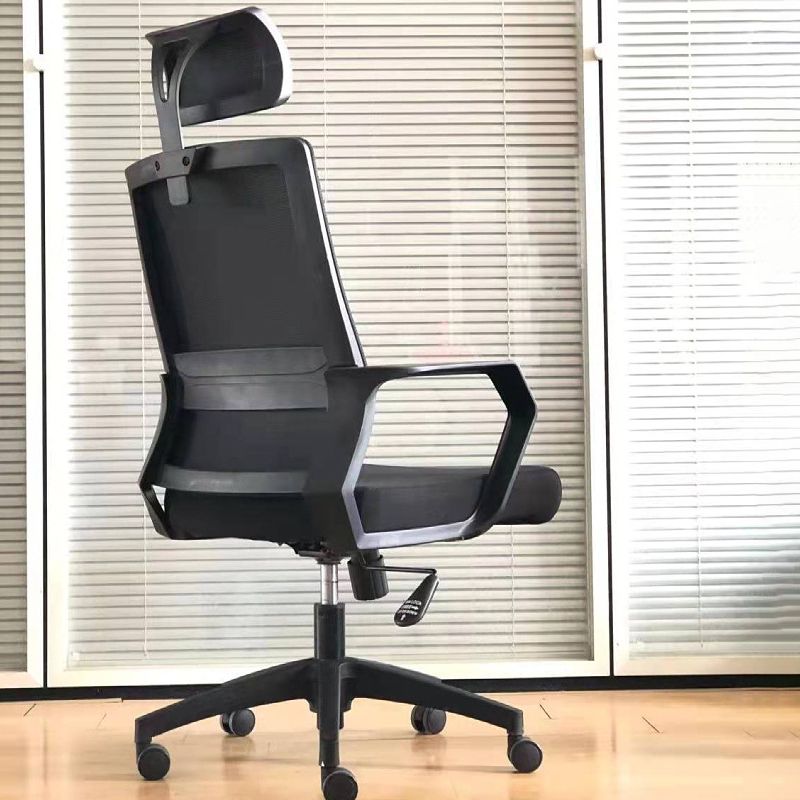 Modern & Contemporary Arm Chair Microfiber Black High Back Chair Clearhalo 'furn' 'furn_office_chair' 'Furniture' 'Office Chairs' 'Office Furniture' 'office_chair' 1200x1200_c1d194a1-98a9-4b46-8953-7f6711fd71a0