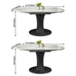 Modern Style Sintered Stone Dining Table White Round Drop-Leaf Table with Pedestal Base Clearhalo ' dining_table' 'Dining Tables & Seating' 'Dining Tables' 'furn' 'furn_dining_table' 'Furniture' 'furniture_dining_table' 'Kitchen & Dining Furniture' 'kitchen&dining_furn' 'kitchen' 'kitchen_dining_table' 1200x1200_c1d1d443-3b6b-49c5-9353-3f58d47c8aba
