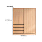 Engineered Wood Wardrobe Armoire with Drawer Contemporary Wardrobe Closet