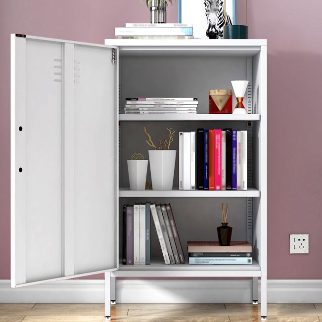 Steel Sideboard Modern Server Cabinet with Storage for Dining Room Kitchen Clearhalo 'buffet_sideboard' 'Buffets & Sideboards' 'furn' 'furn_buffet_sideboard' 'Furniture' 'Kitchen & Dining Furniture' 1200x1200_c1d60ba7-779f-47db-80d8-8542c5a222a1