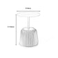 Pedestal End Table Modern Round Side End Table for Living Room Clearhalo 'Coffee & Accent Tables' 'End & Side Tables' 'end_side_tables' 'furn' 'furn_end_side_tables' 'Furniture' 'Living Room Furniture' 1200x1200_c1d68d50-a63a-4bf0-b03b-1f6b5e1f0ecc