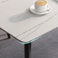 Industrial Style Sintered Stone Dining Carbon Steel Base Rectangle Table for Home Clearhalo ' dining_table' 'Dining Tables & Seating' 'Dining Tables' 'furn' 'furn_dining_table' 'Furniture' 'furniture_dining_table' 'Kitchen & Dining Furniture' 'kitchen&dining_furn' 'kitchen' 'kitchen_dining_table' 1200x1200_c1d855d4-d09f-4112-9934-4e0ef5e50178