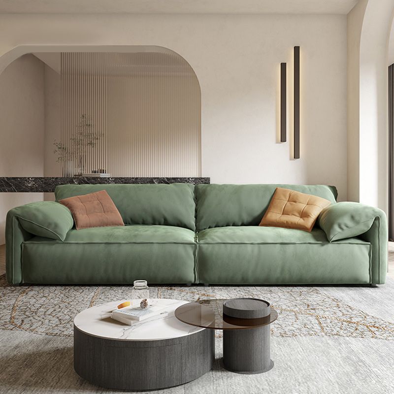 Down Fill Cushions Living Room Standard Green Contemporary Seating Clearhalo 'furn' 'furn_sofas' 'Furniture' 'furniture_sofas' 'kitchen' 'kitchen_sofas' 'Living Room Furniture' 'Sofa' 'sofas' 1200x1200_c1d95344-c250-4f15-bd34-dc2b2acb9ab5