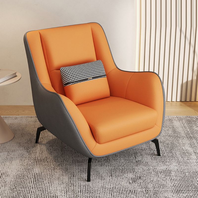 Mid-Century Modern Accent Chair Cushion Back Basic Four Legs Arms Included Armchair Clearhalo 'Accent Chairs' 'accent_chairs' 'Chairs & Seating' 'furn' 'furn_accent_chairs' 'Furniture' 'Living Room Furniture' 1200x1200_c1d967bd-2d24-4802-b2bc-c6980f823fb4