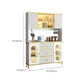 Modern Wood Dining Hutch Glass Doors Storage Cabinet with Doors for Living Room Clearhalo 'Display & China Cabinets' 'display_china_cabinets' 'furn' 'furn_display_china_cabinets' 'Furniture' 'Kitchen & Dining Furniture' 1200x1200_c1d9a13f-0377-43a0-a27f-d9a8b7e78110