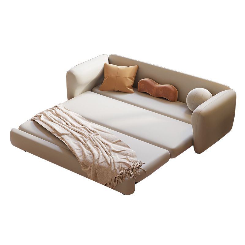 Recessed Arms Futon Sofa Bed Cushion Back Pillow Included Sleeper Sofa Clearhalo 'furn' 'furn_futons' 'Furniture' 'Futons & Daybeds' 'Futons' 'Living Room Furniture' 1200x1200_c1d9eb23-2244-435f-a941-cdb7041fa8d2