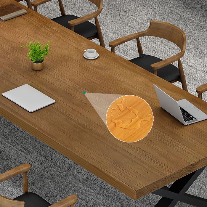 産業用ソリッドウッドオフィスデスク29.53インチの高層執筆デスク