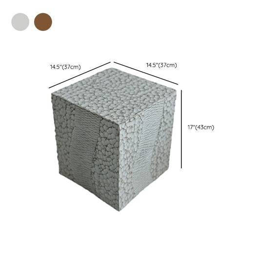 Tavolo da angolo contemporaneo da 14 "tavolino quadrati accento legno laterale
