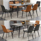 Modern Sintered Stone Black Dining Table Set with Rectangle Table and 4 Legs Base Home Dining Set Clearhalo 'Dining Room Sets' 'Dining Tables & Seating' 'dining_room_set' 'furn' 'furn_dining_room_set' 'Furniture' 'furniture_dining_room_set' 'Kitchen & Dining Furniture' 'kitchen&dining_furn' 'kitchen' 1200x1200_c1dc6928-644e-4826-9470-b99f81436497