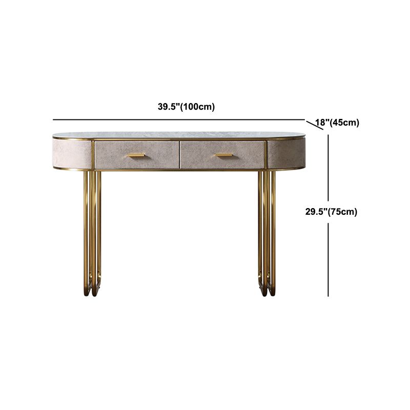 Houten en leisteen make -up ijdelheid bureau tafel glam make -up ijdelheid bureau