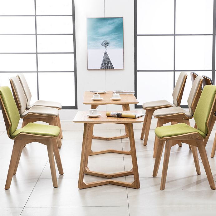 Wood Kitchen Dining Room Chair Contemporary Style Solid Back Side Chairs Clearhalo ' kitchen&dining_furn' 'Dining Chairs' 'Dining Tables & Seating' 'dining_chair' 'Furniture' 'furniture_dining_chair' 'Kitchen & Dining Furniture' 'kitchen' 1200x1200_c1deee2d-6fb4-4ed7-9b12-2cd3f65b1c79
