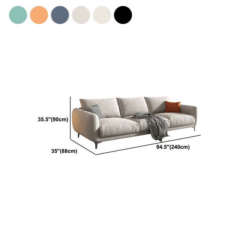 Divano con le braccia quadrate con braccia quadrate per soggiorno.