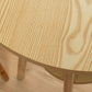 Natural Finish Pub Table Set 1/3 Pieces Bar Set with Wooden Stools