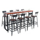 Solid Wood Bar Table Industrial Brown Dining Table for Kitchen Use Clearhalo 'Bar Furniture' 'Bar Tables' 'bar_tables' 'furn' 'furn_bar_tables' 'Furniture' 'Kitchen & Dining Furniture' 1200x1200_c1e140cc-a44e-4987-aa1a-89853a4191eb
