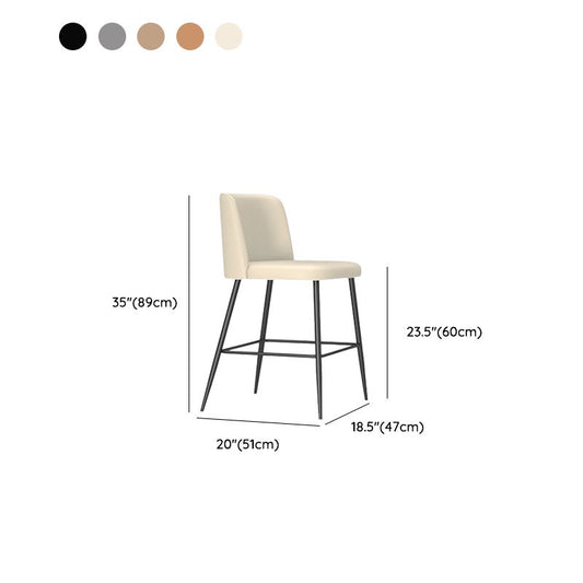 Moderne stijl Bar -ontlasting gestoffeerde barkrukken voor eetkamer