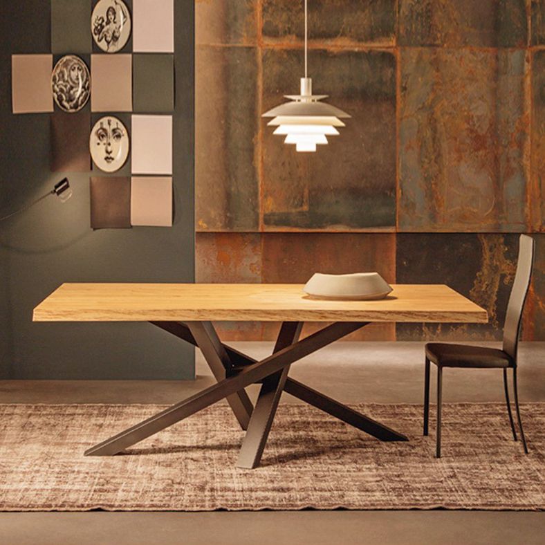 Industrial Style Rectangle Furniture Pine Solid Wood Dining Site Table Clearhalo ' dining_table' 'Dining Tables & Seating' 'Dining Tables' 'furn' 'furn_dining_table' 'Furniture' 'furniture_dining_table' 'Kitchen & Dining Furniture' 'kitchen&dining_furn' 'kitchen' 'kitchen_dining_table' 1200x1200_c1e19813-d9a8-43a4-a814-44d68b2dd0cc