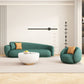 Green Sofa Solid Wood Water Resistant Seating for Living Room