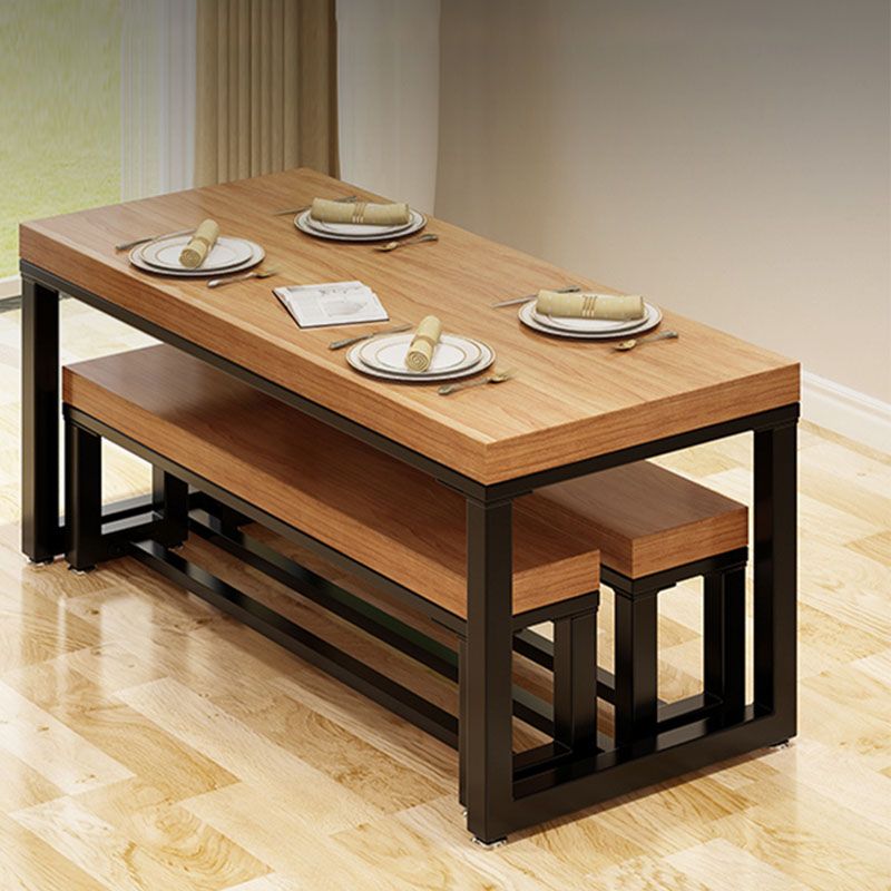 Modern Pine Wood Bench Rectangle Home Seating Bench with Legs Clearhalo 'Benches' 'Chairs & Seating' 'furn' 'furn_benches' 'Furniture' 'Living Room Furniture' 1200x1200_c1e2b15b-8ffb-472f-8ff7-6e4a563b02f0