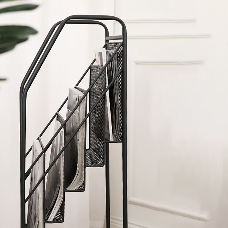 Urban Bookshelf Closed Back Metal Vertical Shelf for Living Room Clearhalo 'Bookcases' 'furn' 'furn_bookcases' 'Furniture' 'Office Furniture' 1200x1200_c1e2c0a9-865b-4cb6-93a7-8f5683b1ee38