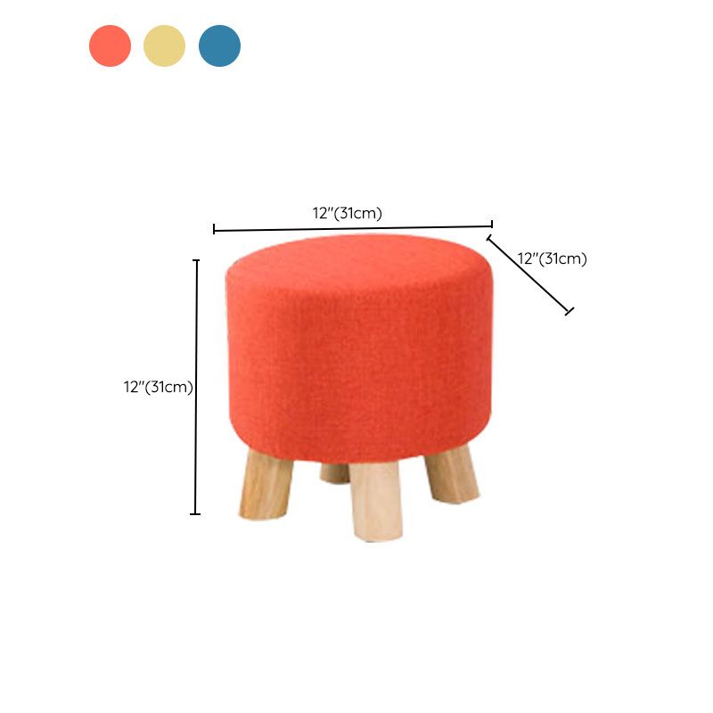 Cotton Standard Stool Modern Style Simple Household Round Stool Clearhalo 'furn' 'furn_ottomans_poufs' 'Furniture' 'Living Room Furniture' 'Ottomans & Poufs' 'ottomans_poufs' 1200x1200_c1e3d4ee-06a4-4ebf-aed5-f2c4dd7d11f8