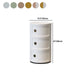 Dia 12.6-Inch Contemporary Plastic Bedside Cabinet 2/3/4-door Nightstand Clearhalo 'Bedroom Furniture' 'furn' 'furn_night_stand' 'Furniture' 'night_stand' 'Nightstands' 1200x1200_c1e490b9-9e2a-4204-92ad-f171537644ed