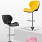 Scandinave Metal Barstool Adjustable Back Back PU PU Leather Tabourets en finition mate