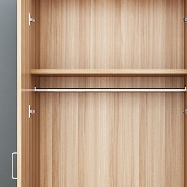 Contemporary Style Wood Wardrobe Soft Close Door Wardrobe Closet for Bedroom Clearhalo 'Armoires & Wardrobes' 'armoires_wardrobes' 'Bedroom Furniture' 'furn' 'furn_armoires_wardrobes' 'Furniture' 1200x1200_c1e743c3-7793-414d-9b51-bb1db9bea96e