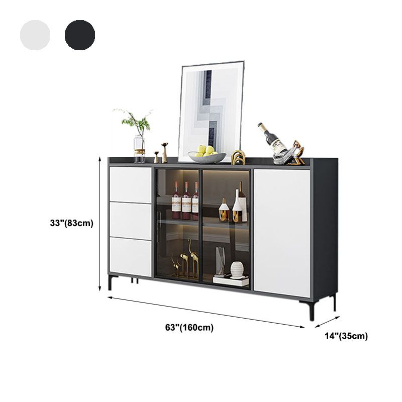 Sala da pranzo contemporanea sideboard ingegnerizzato in legno ingegnerizzato