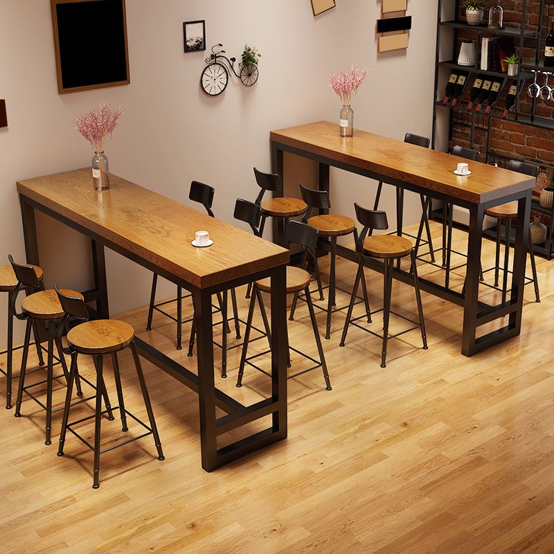 Contemporary Round Dining Stools Metal Barstools with Footrest Clearhalo 'Bar Furniture' 'Bar Stools' 'bar_stools' 'furn' 'furn_bar_stools' 'Furniture' 'Kitchen & Dining Furniture' 1200x1200_c1e7dae3-b085-434e-967e-137ce03b8149