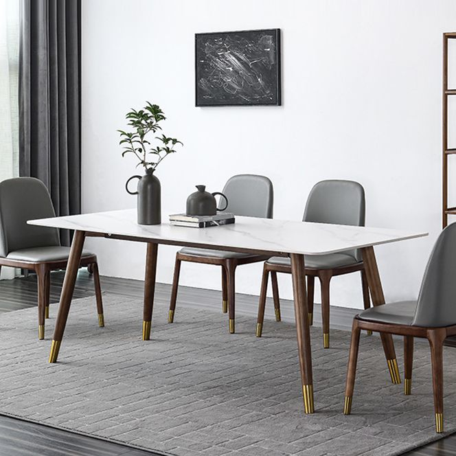 Medieval Modern Rectangle Dining Table Sintered Stone Table with 4 Legs for Restaurant Clearhalo ' dining_table' 'Dining Tables & Seating' 'Dining Tables' 'furn' 'furn_dining_table' 'Furniture' 'furniture_dining_table' 'Kitchen & Dining Furniture' 'kitchen&dining_furn' 'kitchen' 'kitchen_dining_table' 1200x1200_c1e811ef-7046-4c91-876c-3ae895b94ad7