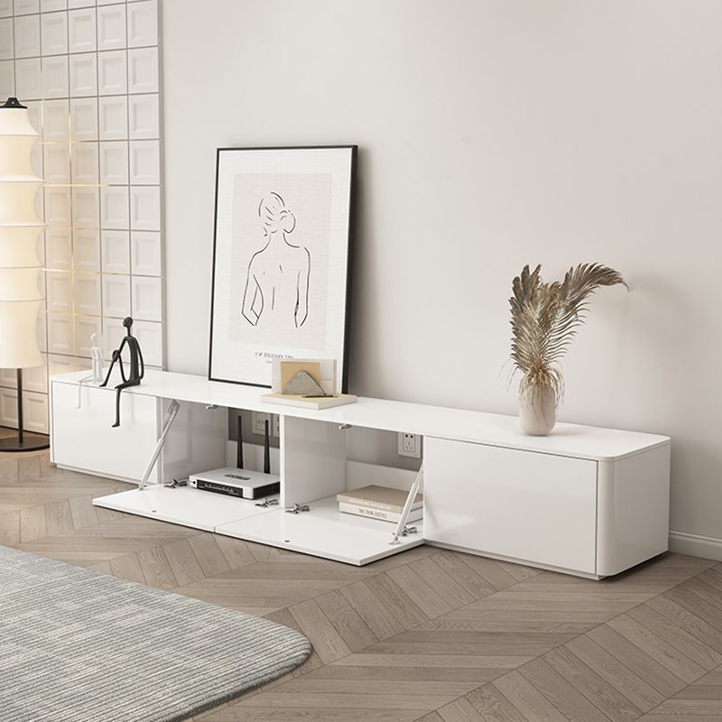 Faux Wood Media Console Contemporary White TV Stand Console with Drawers Clearhalo 'furn' 'furn_tv_stands_entertainment_centers' 'Furniture' 'Living Room Furniture' 'TV Stands & Entertainment Centers' 'TV Stands & Media Storage Furniture' 'tv_stands_entertainment_centers' 1200x1200_c1e9123d-6230-4491-9fdc-88426fed97c3