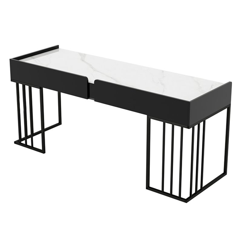 Curved Work Table Home Office Modern Sintered Stone Writing Desk Clearhalo 'furn' 'furn_office_desk' 'Furniture' 'furniture_office_desk' 'Office Desks' 'Office Furniture' 'office_desk' 1200x1200_c1e919f2-f1cd-44e9-9a97-f82bec5d2eb4