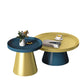 Modern Tray Top Pedestal Coffee Table Metal Round Table for Living Room Clearhalo 'Coffee & Accent Tables' 'Coffee Tables' 'coffee_tables' 'furn' 'furn_coffee_tables' 'Furniture' 'Living Room Furniture' 1200x1200_c1e96e44-42dc-40f2-a017-8b8450a2910e