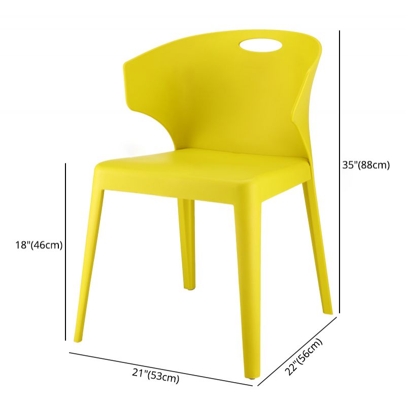 Contemporary Style Plastic Dining Room Chair Multicolor Wingback Side Chair Clearhalo ' kitchen&dining_furn' 'Dining Chairs' 'Dining Tables & Seating' 'dining_chair' 'furn' 'furn_dining_chair' 'Furniture' 'furniture_dining_chair' 'Kitchen & Dining Furniture' 'kitchen' 1200x1200_c1f07f9c-fc50-4f24-bc00-87cb502683b0