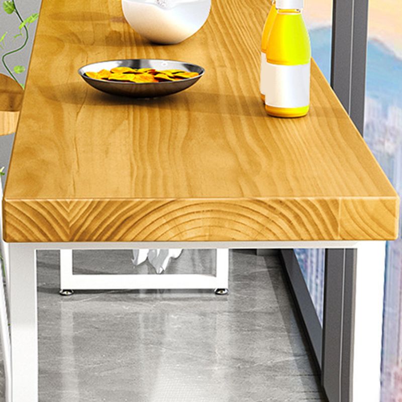 Rectangle Bar Table Bar Height Contemporary Solid Wood Pub Table for Indoor Clearhalo 'Bar Furniture' 'Bar Tables' 'bar_tables' 'furn' 'furn_bar_tables' 'Furniture' 'Kitchen & Dining Furniture' 1200x1200_c1f237d8-5013-488e-b5dd-efc76c07c398