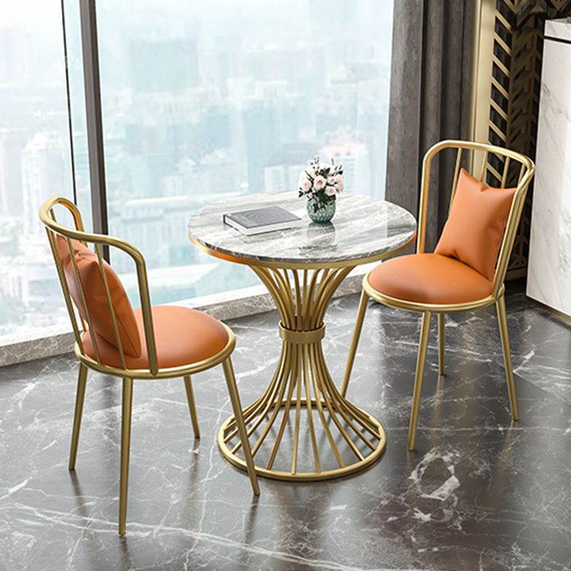 Modern Style Sintered Stone Dining Table Round Pedestal Table for Dinning Room Clearhalo ' dining_table' 'Dining Tables & Seating' 'Dining Tables' 'Furniture' 'furniture_dining_table' 'Kitchen & Dining Furniture' 'kitchen&dining_furn' 'kitchen' 'kitchen_dining_table' 1200x1200_c1f2e0f8-d8b5-41d8-93d0-dda9fb4bcc7b