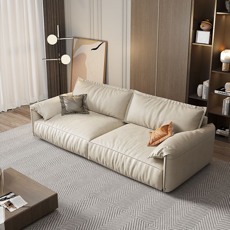 35.04" H Pillow Top Arm Modern Sofa with Bolster Pillows Standard Sofa Clearhalo 'furn' 'furn_sofas' 'Furniture' 'furniture_sofas' 'Living Room Furniture' 'Sofa' 'sofas' 1200x1200_c1f49aa6-ca7b-40fa-b5ac-0ffcd87bf877